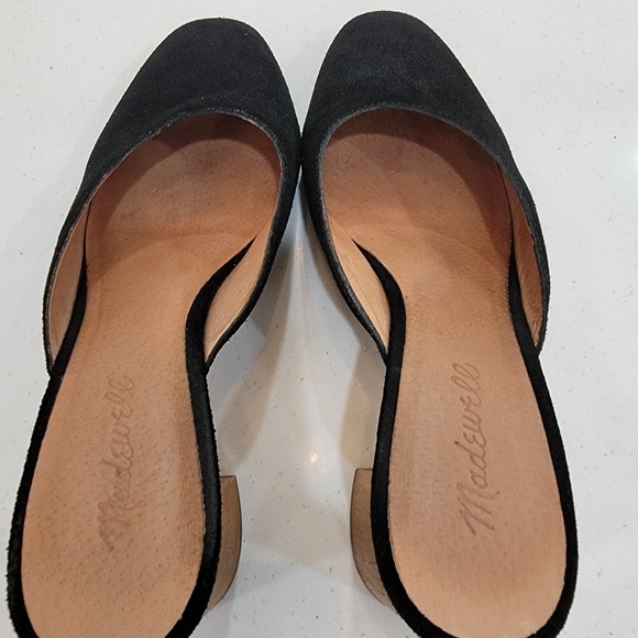 Madewell Suede Mules in Black – Size 9 - Picture 2 of 6